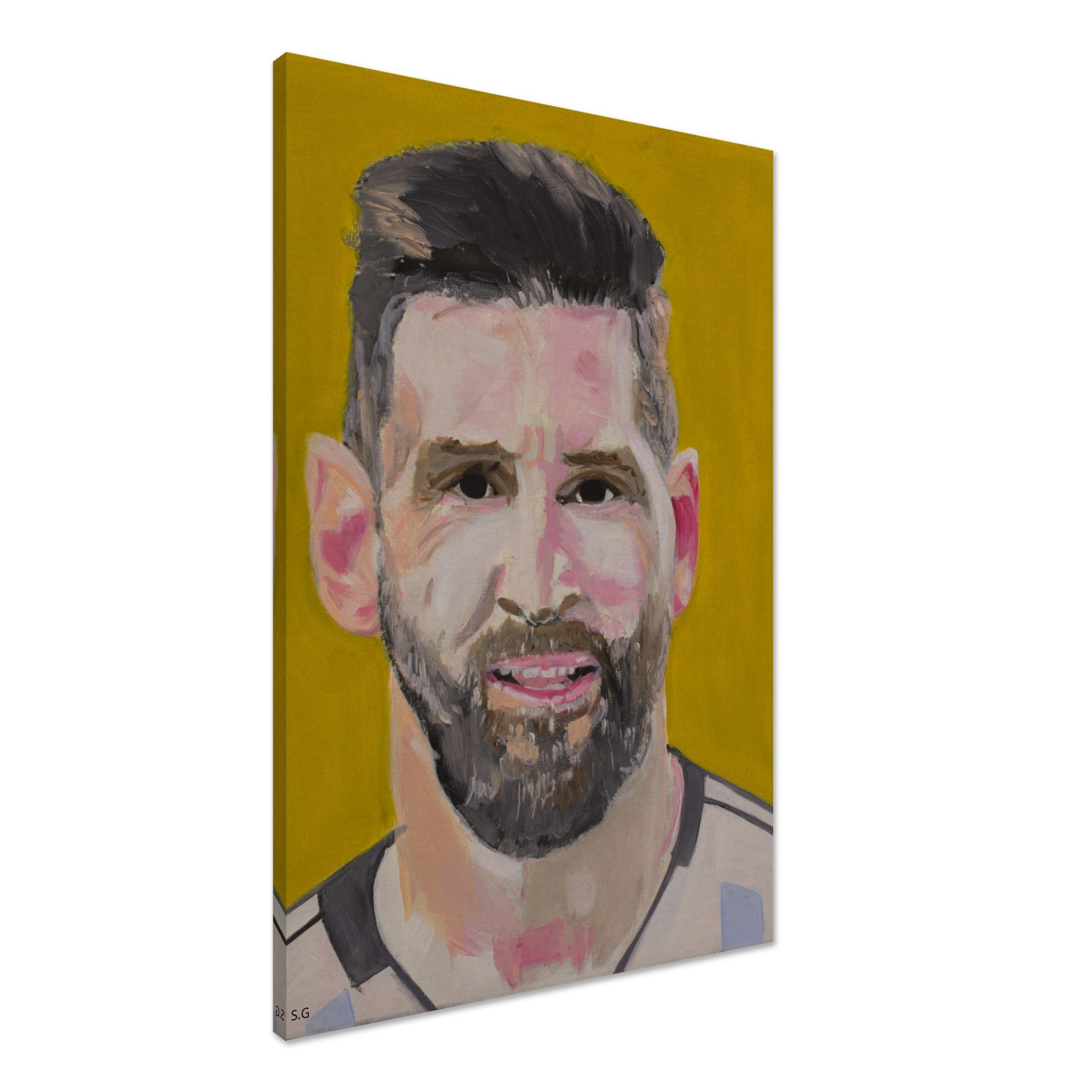 King of Soccer Lionel Messi Premium Museum Quality Canvas Oil Painting Hand Painted