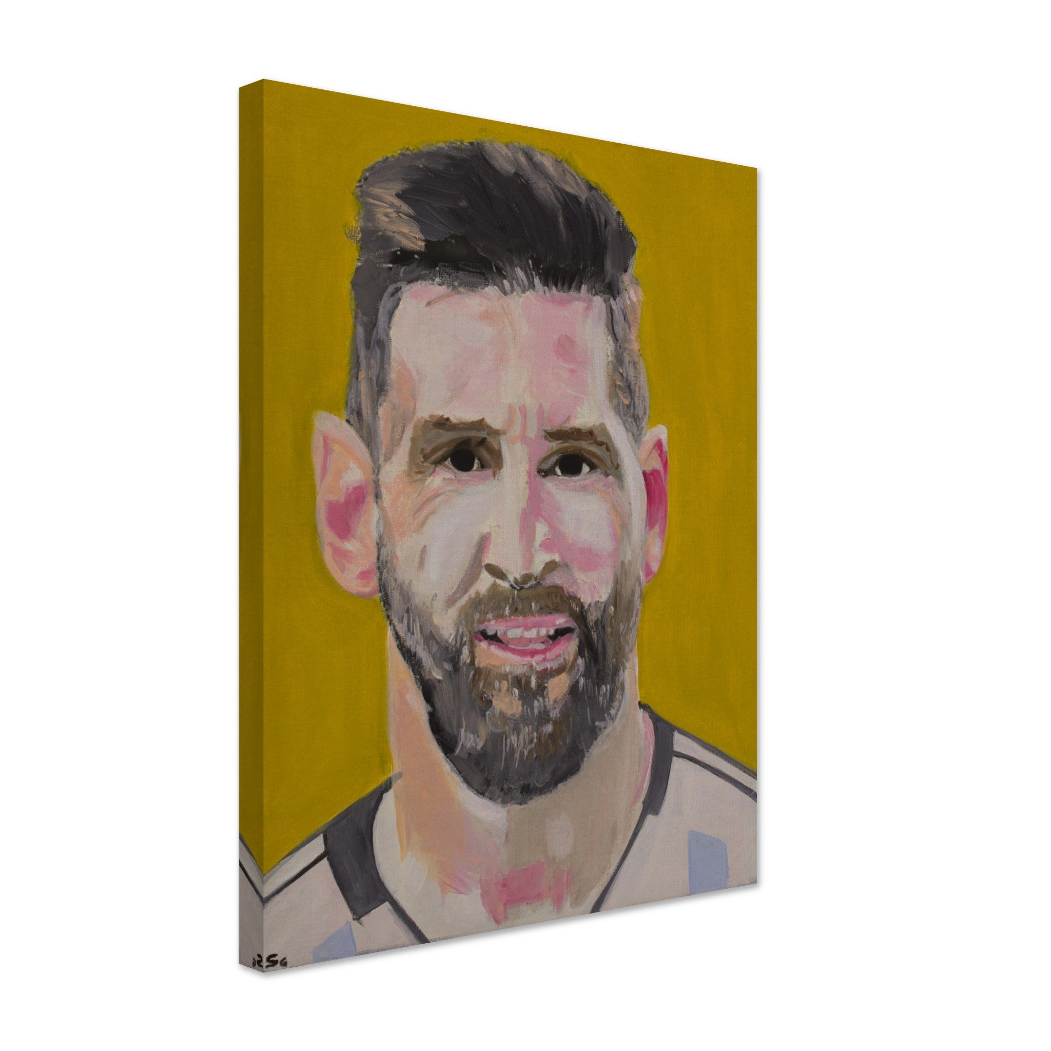 King of Soccer Lionel Messi Premium Museum Quality Canvas Oil Painting Hand Painted