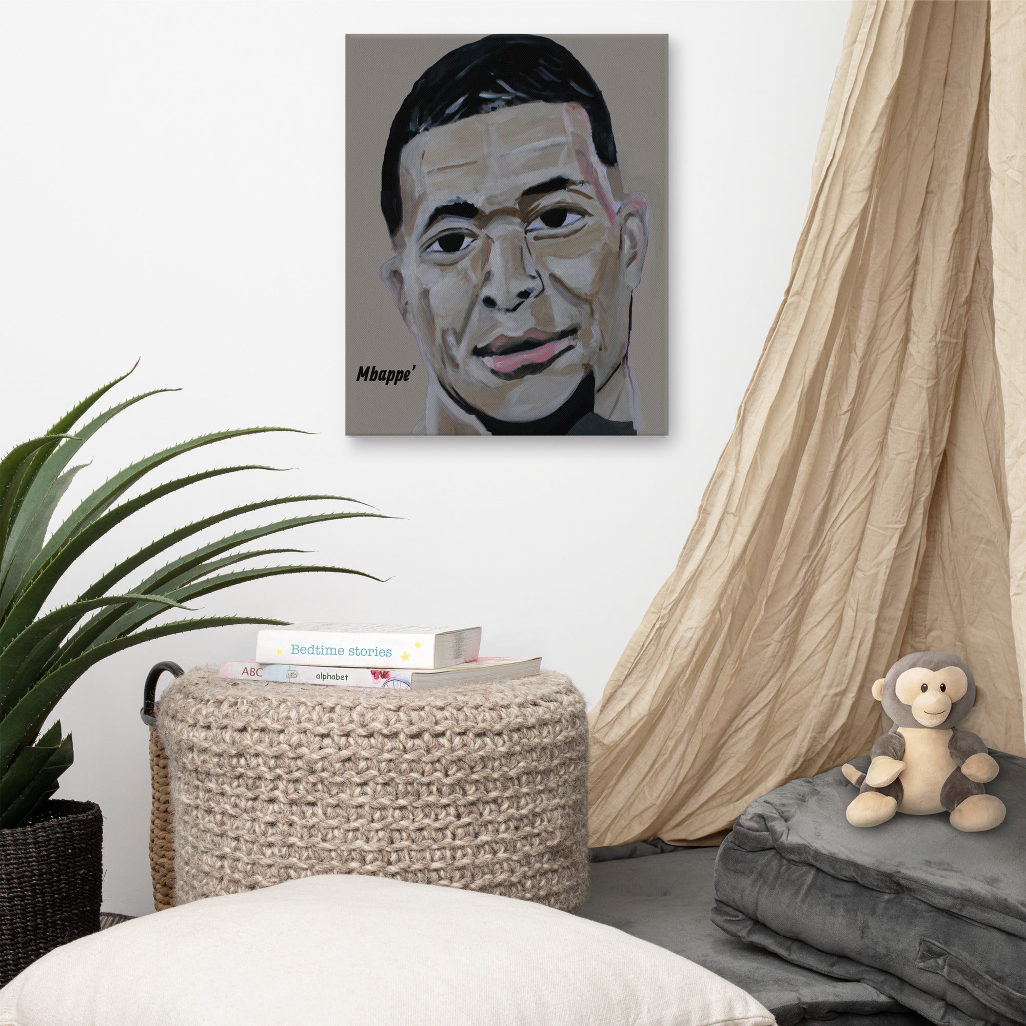 This is Kylian Mbappe' Oil on Canvas