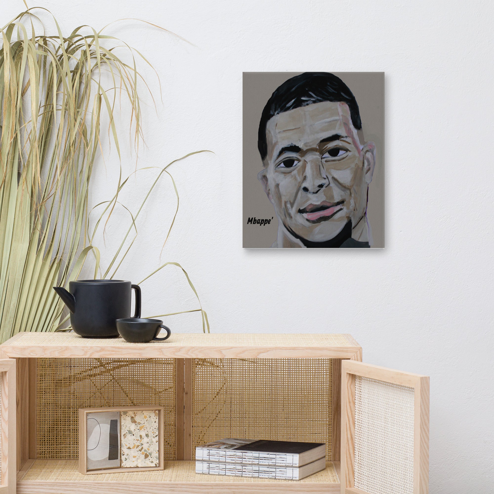 This is Kylian Mbappe' Oil on Canvas